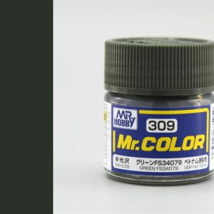 10 ml. Green FS34079 Mr.Color Serisi Maket Boyası, Mr.Hobby C309