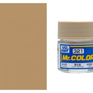 10 ml. Light Brown Mr.Color Serisi Maket Boyası, Mr.Hobby C321