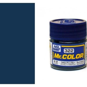 10 ml. Phthalo Cyanne Blue Mr.Color Serisi Maket Boyası, Mr.Hobby C322