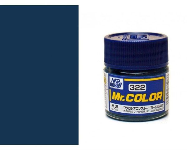 10 ml. Phthalo Cyanne Blue Mr.Color Serisi Maket Boyası, Mr.Hobby C322