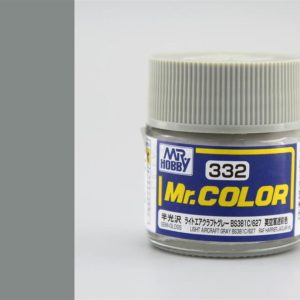10 ml. Light Aircraft Gray BS381C 627 Mr.Color Serisi Maket Boyası, Mr.Hobby C332