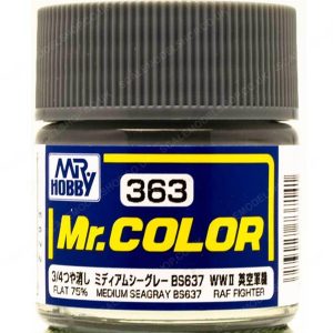 10 ml. Medium Seagray BS637 Mr.Color Serisi Maket Boyası, Mr.Hobby C363