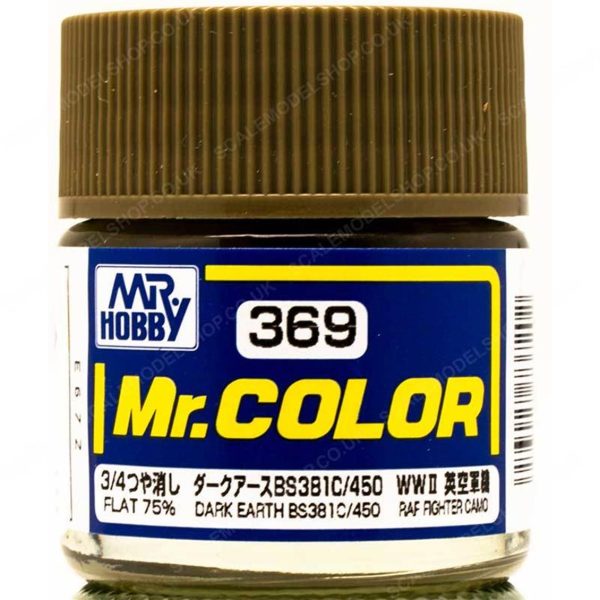 10 ml. Dark Earth BS381C/450 Mr.Color Serisi Maket Boyası, Mr.Hobby C369