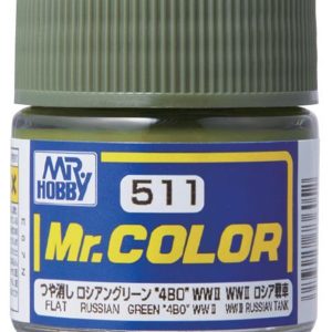 10 ml. Russian Green (4BO) Mr.Color Serisi Maket Boyası, Mr.Hobby C511