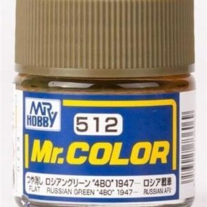 10 ml. Russian Green (4BO) 1947- Mr.Color Serisi Maket Boyası, Mr.Hobby C512