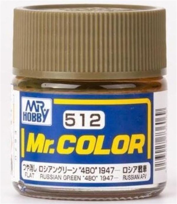 10 ml. Russian Green (4BO) 1947- Mr.Color Serisi Maket Boyası, Mr.Hobby C512