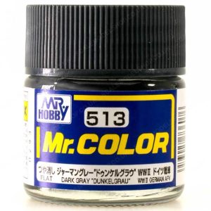 10 ml. Dark Gray (Dunkelgrau) Mr.Color Serisi Maket Boyası, Mr.Hobby C513