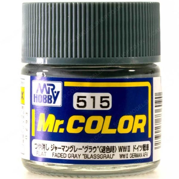10 ml. Faded Gray (Blassgrau) Mr.Color Serisi Maket Boyası, Mr.Hobby C515