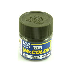 10 ml. Olive Drab 2314 Mr.Color Serisi Maket Boyası, Mr.Hobby C518
