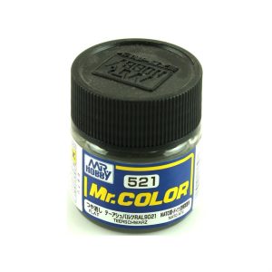 10 ml. Teerschwarz Mr.Color Serisi Maket Boyası, Mr.Hobby C521