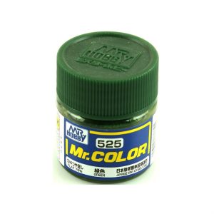 10 ml. Green Mr.Color Serisi Maket Boyası, Mr.Hobby C525