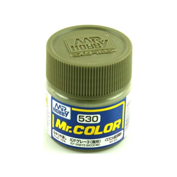 10 ml. IDF Gray 3 (Modern) Mr.Color Serisi Maket Boyası, Mr.Hobby C530