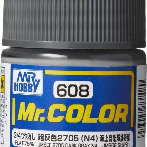 10 ml. JMSDF 2705 Dark Gray N4 Mr.Color Serisi Maket Boyası, Mr.Hobby C608