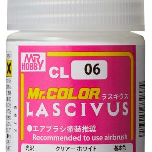 18 ml. Lascivus Clear White Mr.Color Serisi Maket Boyası, Mr.Hobby CL06