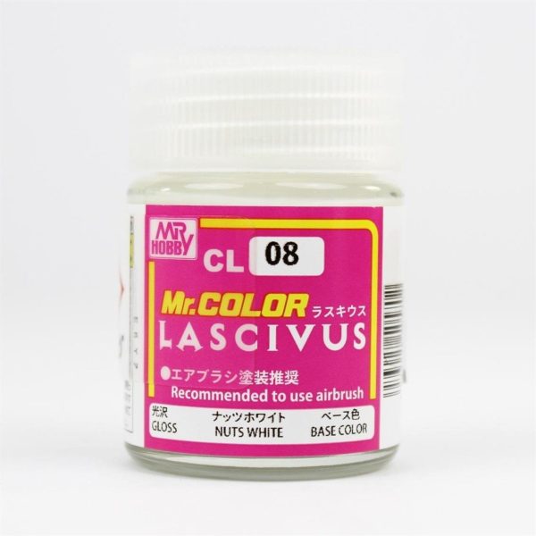 18 ml. Lascivus Nuts White Mr.Color Serisi Maket Boyası, Mr.Hobby CL08