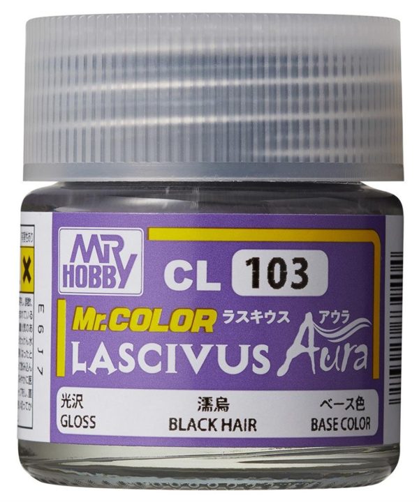 10 ml. Lascivus Black Hair Mr.Color Serisi Maket Boyası, Mr.Hobby CL103