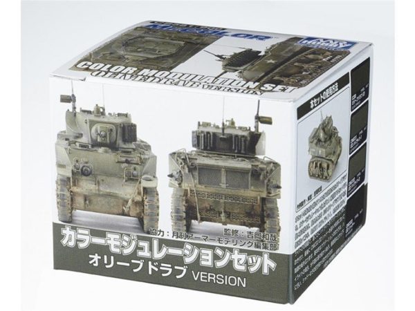 3x10 ml. Color Modulation Set Ver. Olive Drab Mr.Color Serisi Maket Boyası Seti, Mr.Hobby CS581