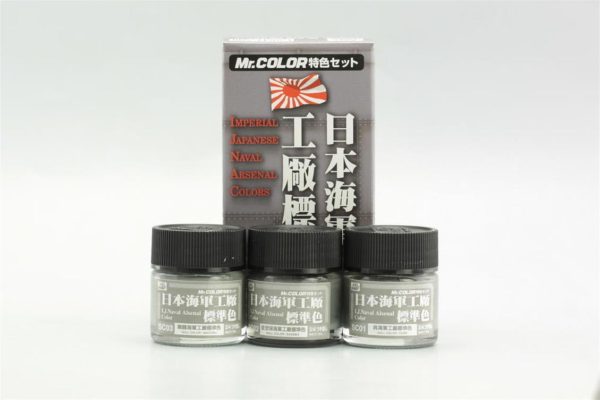 3x10 ml. Japanese Naval Arsenal Color Mr.Color Serisi Maket Boyası Seti, Mr.Hobby CS641