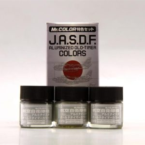 3x10 ml. J.A.S.D.F. Aluminized Old-Timer Mr.Color Serisi Maket Boyası Seti, Mr.Hobby CS666
