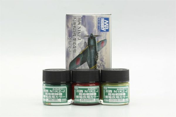 3x10 ml. Kawanishi N1K2-J Mr.Color Serisi Maket Boyası Seti, Mr.Hobby CS668