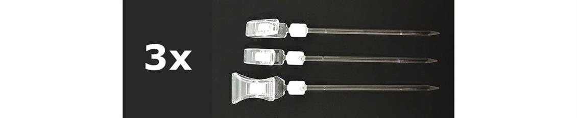 Mr.Almighty Mafsallı Parçaları Tutma Çubukları 3 Adet, Mr.Hobby GT102B - Görsel 2