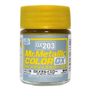 18 ml. Metalik Yellow Mr.color Serisi Maket Boyası, Mr.Hobby GX203