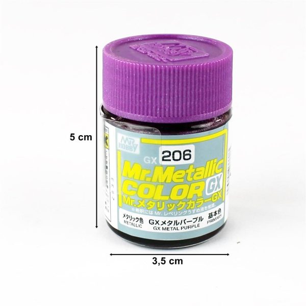 18 ml. Metalik Purple Mr.color Serisi Maket Boyası, Mr.Hobby GX206 - Görsel 2