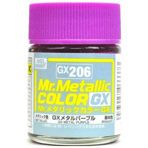 18 ml. Metalik Purple Mr.color Serisi Maket Boyası, Mr.Hobby GX206
