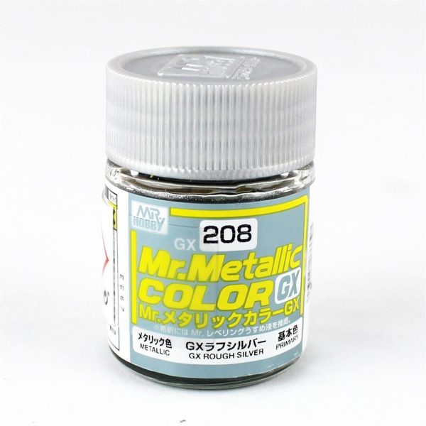 18 ml. Metalik Rough Gümüş Mr.color Serisi Maket Boyası, Mr.Hobby GX208
