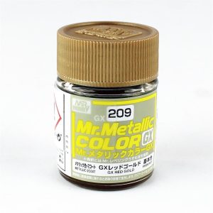 18 ml. Metalik Red Altın Mr.color Serisi Maket Boyası, Mr.Hobby GX209