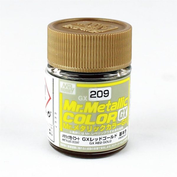 18 ml. Metalik Red Altın Mr.color Serisi Maket Boyası, Mr.Hobby GX209