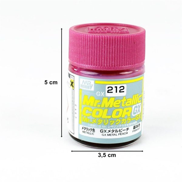 18 ml. Metalik Peach Mr.color Serisi Maket Boyası, Mr.Hobby GX212 - Görsel 2
