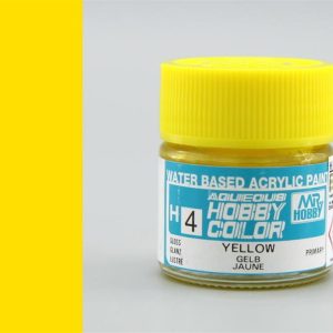 10 ml. Yellow Aqueous Serisi Maket Boyası, Mr.Hobby H004