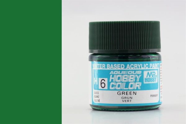 10 ml. Green Aqueous Serisi Maket Boyası, Mr.Hobby H006
