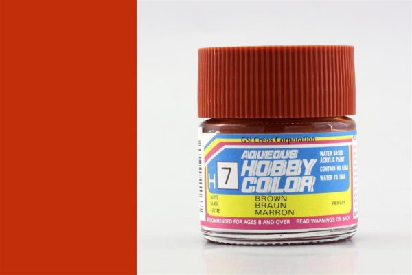 10 ml. Brown Aqueous Serisi Maket Boyası, Mr.Hobby H007
