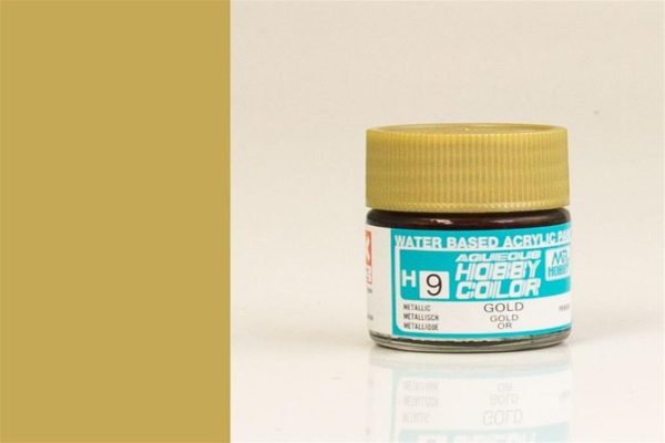 10 ml. Altın Aqueous Serisi Maket Boyası, Mr.Hobby H009