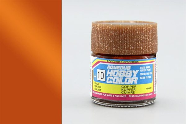 10 ml. Bakır Aqueous Serisi Maket Boyası, Mr.Hobby H010