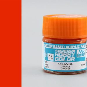 10 ml. Orange Aqueous Serisi Maket Boyası, Mr.Hobby H014