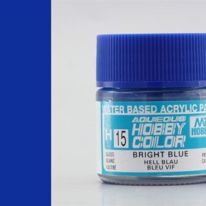 10 ml. Bright Blue Aqueous Serisi Maket Boyası, Mr.Hobby H015