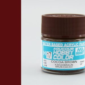 10 ml. Cocoa Brown Aqueous Serisi Maket Boyası, Mr.Hobby H017