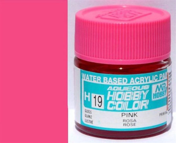 10 ml. Pink Aqueous Serisi Maket Boyası, Mr.Hobby H019