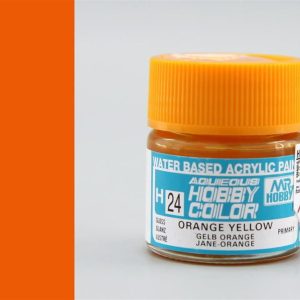 10 ml. Orange Yellow Aqueous Serisi Maket Boyası, Mr.Hobby H024