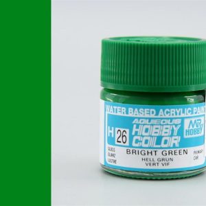 10 ml. Brigth Green Aqueous Serisi Maket Boyası, Mr.Hobby H026