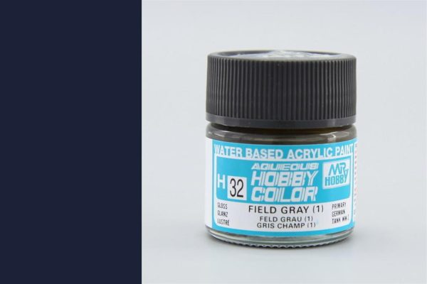 10 ml. Field Gray (1) Aqueous Serisi Maket Boyası, Mr.Hobby H032