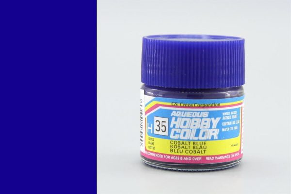 10 ml. Cobalt Blue Aqueous Serisi Maket Boyası, Mr.Hobby H035
