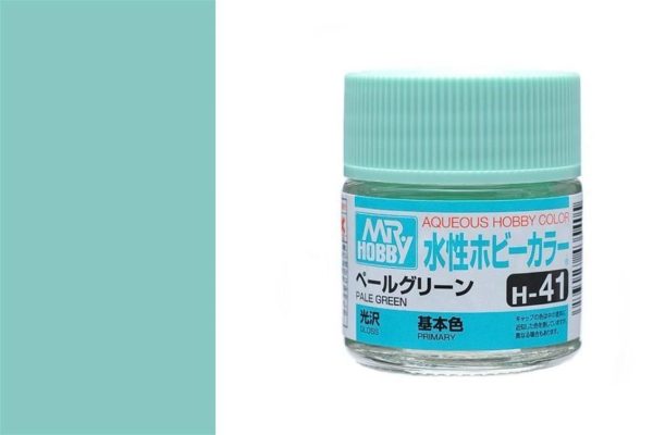 10 ml. Pale Green Aqueous Serisi Maket Boyası, Mr.Hobby H041