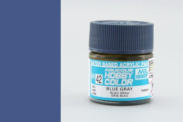 10 ml. Blue Gray Aqueous Serisi Maket Boyası, Mr.Hobby H042