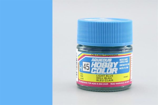 10 ml. Light Blue Aqueous Serisi Maket Boyası, Mr.Hobby H045