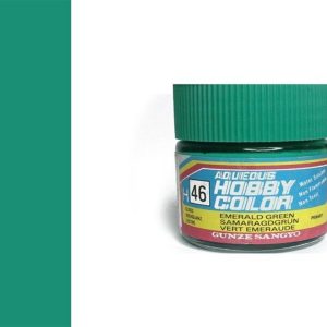 10 ml. Emerald Green Aqueous Serisi Maket Boyası, Mr.Hobby H046