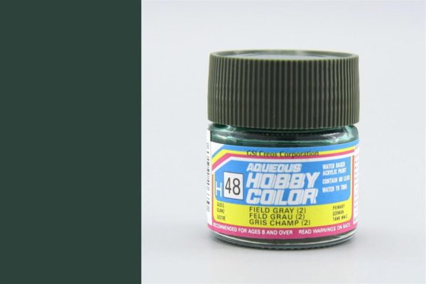 10 ml. Field Gray (2) Aqueous Serisi Maket Boyası, Mr.Hobby H048